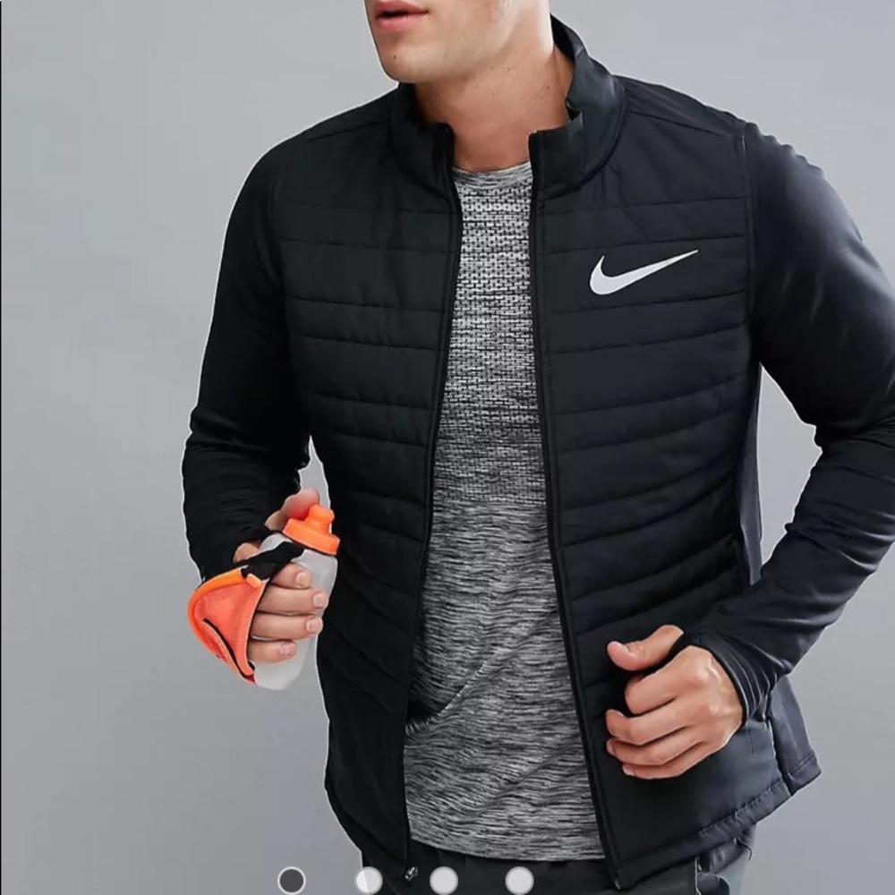 Nike Running Padded Jacket In Black